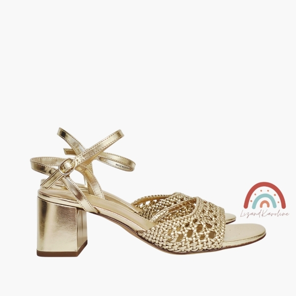 New! J. Crew Woven Heeled Sandals - Picture 4 of 16